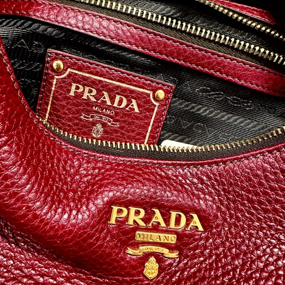 Prada Vitello Daino Hobo Bag BR4311 - Amaranto - Picture 6 of 14